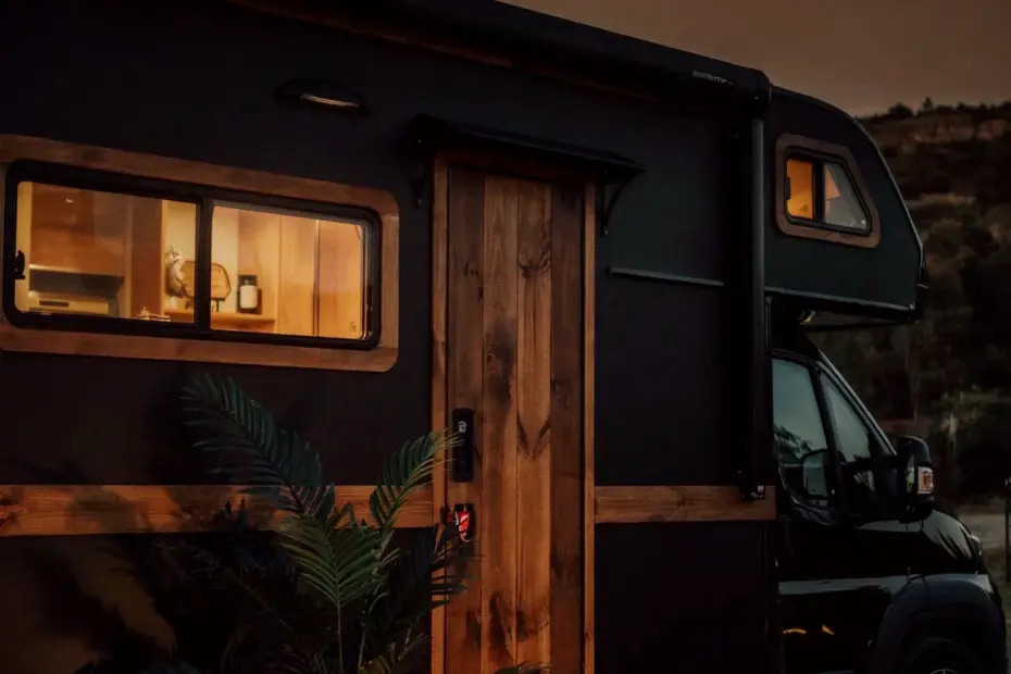 Dark and Moody RV Renovation with a Gorgeous Moss Wall – Motorhome Makeover Inspiration