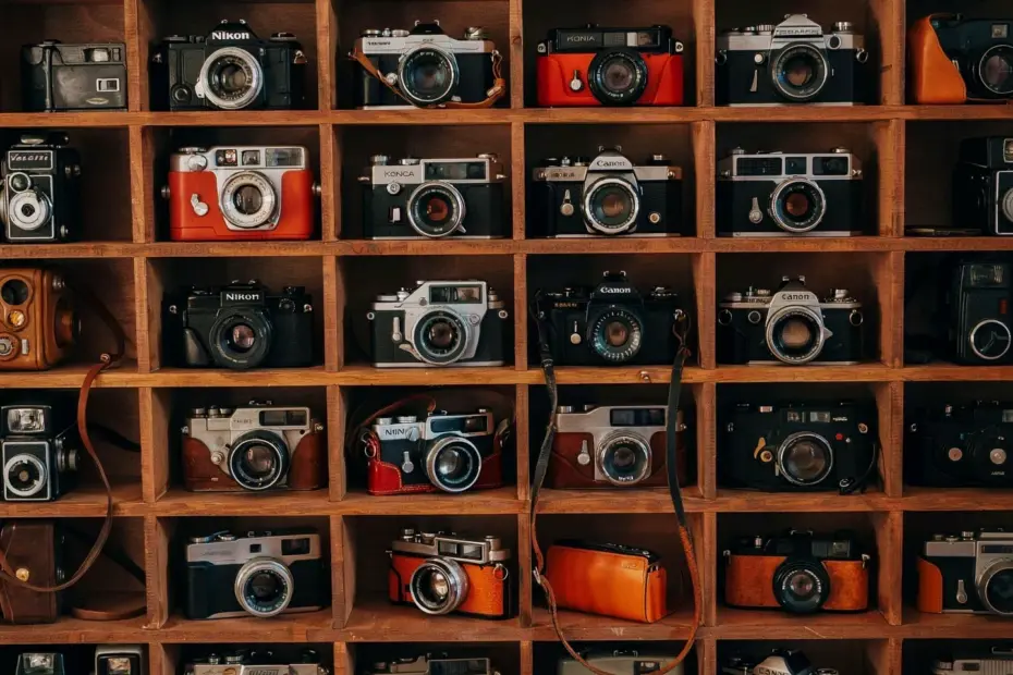 Vintage Camera Decor Styling Trick for Shelves - Do This First