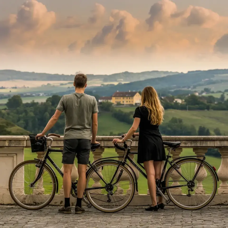 Before & After Cycling Transformation | Golden Hour Bike Ride Views